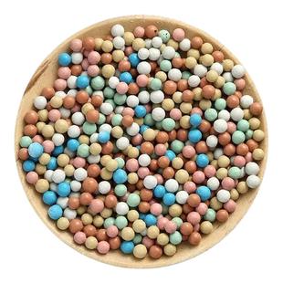 彩色陶粒颗粒花用垫底花卉铺面透气养花水培盆栽铺面石多肉营养