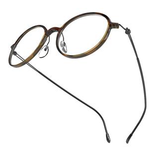 Silhouette诗乐眼镜架圆形眼镜框女超轻钛复古小框可配近视镜2924