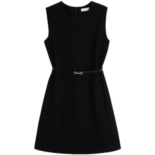 Lavinia赫本风小黑裙25春秋时尚商务通勤气质优雅修身减龄连衣裙