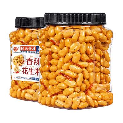 每果时光下酒菜香辣口味花生500g×1罐