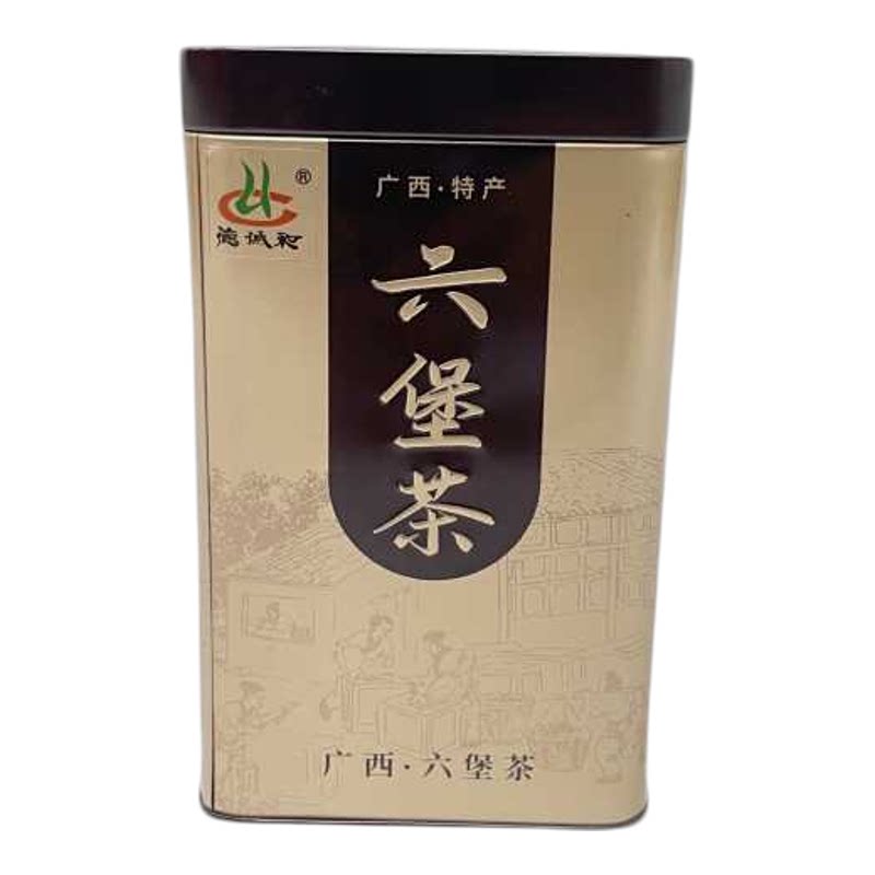 方形罐装200g广西特产六堡茶