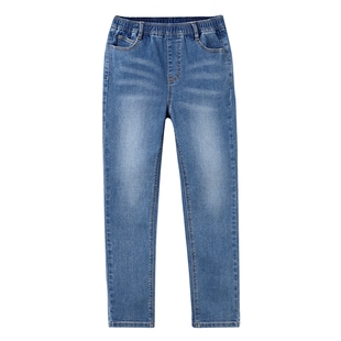 【商场同款】安奈儿童装女童牛仔裤2024新款秋修身长裤AG436594