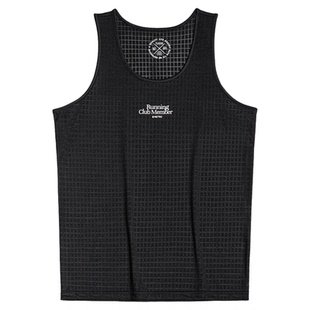 马登工装美式复古黑色风洞背心跑步运动透气速干凉感宽松汗衫男夏