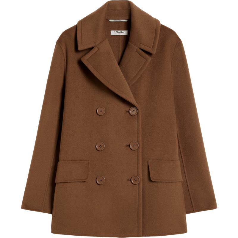 【甄选惠享】MaxMara 女装羊毛双排扣短款夹克外套9041036106 女装羊毛实拍商品图
