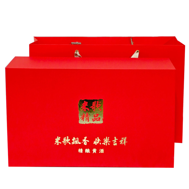 【米歌精品】南通启东特产350ml*4瓶大师精酿纯酿黄酒高档礼盒装