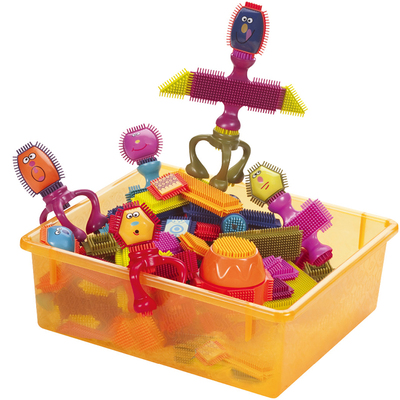 比乐美国感统拼插鬃毛积木