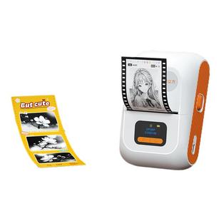 【300DPI高清】德佟DP26P高清标签打印机照片图片黑白图像简笔画手账贴纸家用热敏不干胶标签机