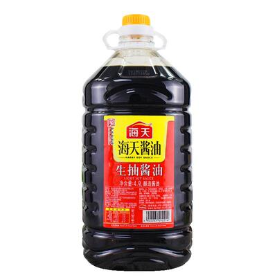 海天生抽酱油4.9L升商用超值大桶