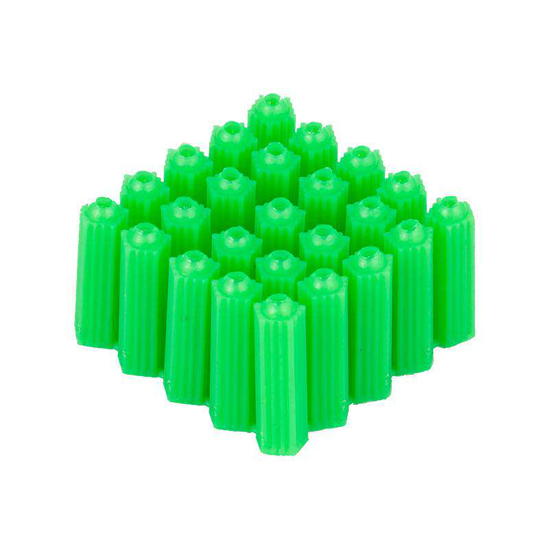 全新绿色塑料膨胀管6mm8mm绿色塑料涨塞木螺丝墙塞6厘8厘胶塞胶粒