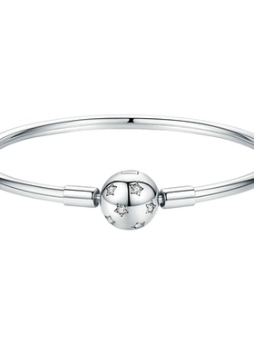 锦河畔静心星星银手镯