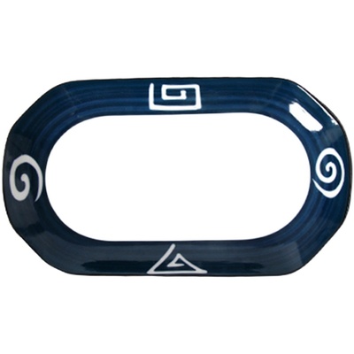 2个装日式鱼盘家用餐具陶瓷装鱼盘ins网红个性创意长方形蒸鱼汤盘