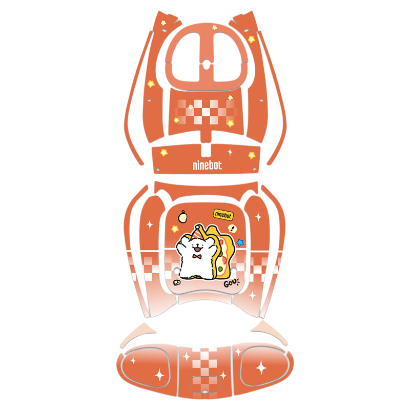 适用九号Q380C/85C加厚脚踏贴纸