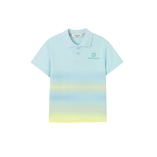 半度闲男童polo衫夏季薄款洋气中大童2025新款儿童透气运动短袖t