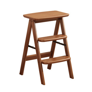 可折叠梯凳两用实木三步梯凳厨房梯子凳子二合一家用多功能高脚凳
