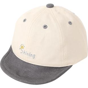 伊米伦宝宝鸭舌帽春夏秋款婴儿帽子软檐可翻边儿童棒球帽潮款童帽