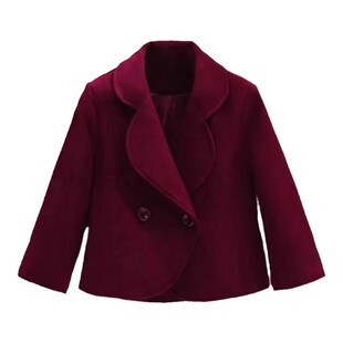 小个子毛呢外套女短款高腰显瘦秋冬新款配裙子的小款呢子上衣外搭