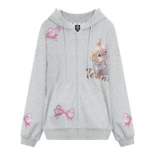 TCH轻奢烫钻潮牌休闲宽松百搭连帽卫衣外套男女同款T75C17E9008