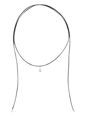 FRAY I.D春夏时髦水滴形金属吊坠绳结项链FWGA241340