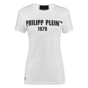 PHILIPP PLEIN 女士字母印花圆领T恤