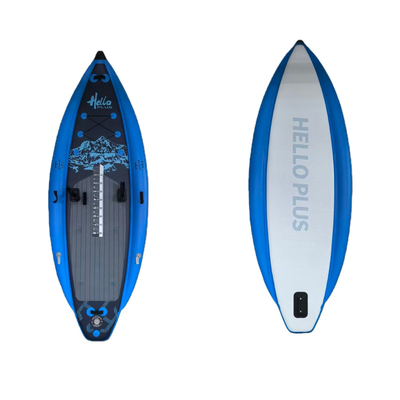 双层加厚钓鱼充气皮艇浮台便携式海上冲浪划水滑水浆板船站立式坐