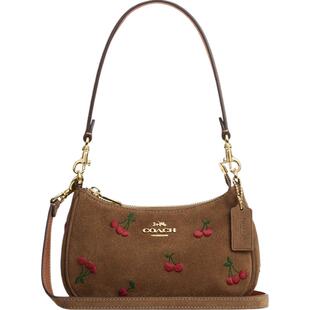 COACH/蔻驰奥莱女士樱桃刺绣TERI迷你单肩包手提包斜挎包