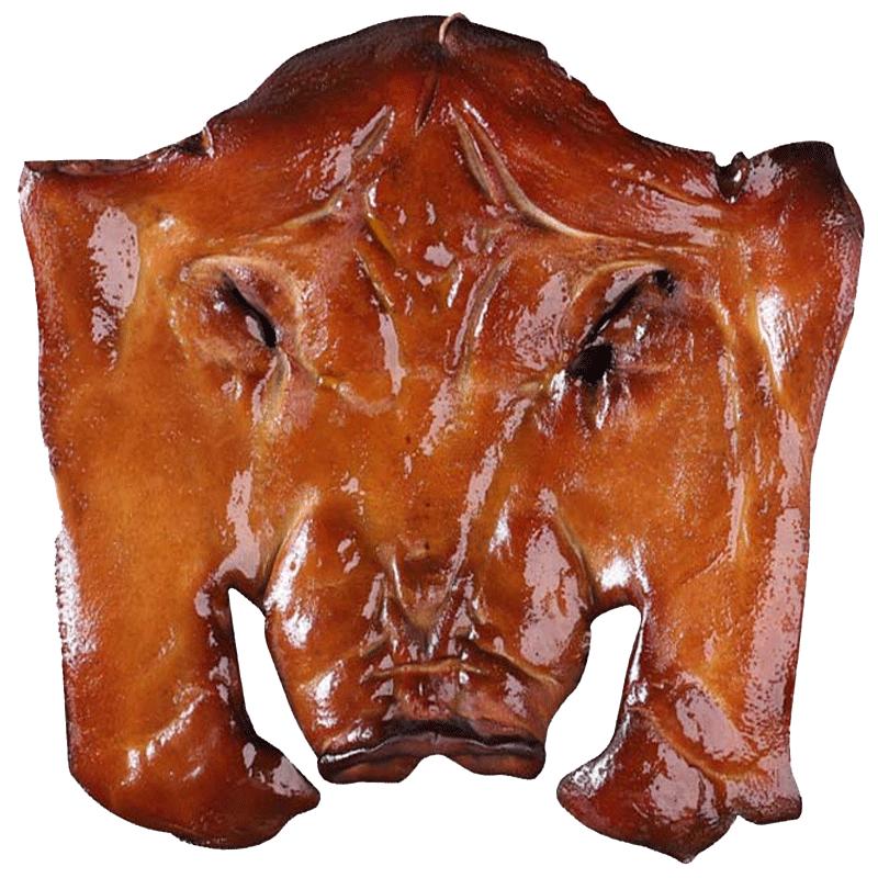 腊猪脸整张送拱嘴农家烟熏腊肉