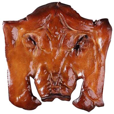 腊猪脸整张送拱嘴农家烟熏腊肉