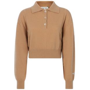 【折扣】RECTO纯色羊毛POLO领女士套头保暖休闲针织衫毛衣