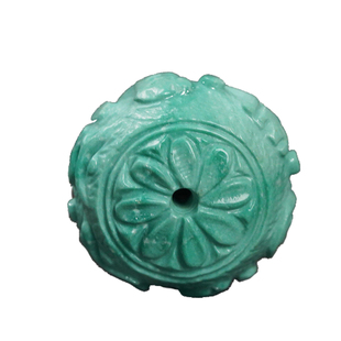 天然绿松石雕刻珠子回纹珠墩子桶珠顶珠腰珠隔珠高瓷高蓝湖北散珠