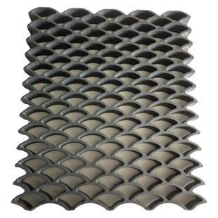 瓦片装饰背景墙仿古鱼鳞瓦中式镂空窗花雕砖花格塑料复古青瓦墙瓦