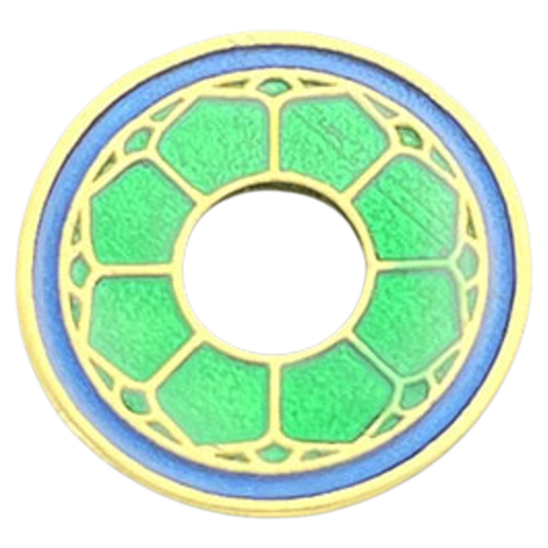 S925纯银镀金配件烧蓝圆环链接环