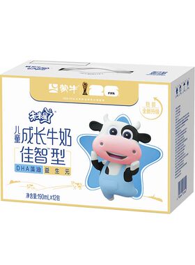 蒙牛未来星牛奶佳智型190ml*12盒
