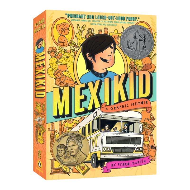【自营】Mexikid 墨西哥小子 2024纽伯瑞银奖 儿童传记漫画 Pedro Martin 英文版 进口英语原版书籍