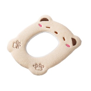 通用方形带提手柔软马桶垫绑带式坐垫加厚冬季坐便套马桶套坐便垫