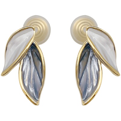 小清新叶子蚊香无夏季气尚耳环