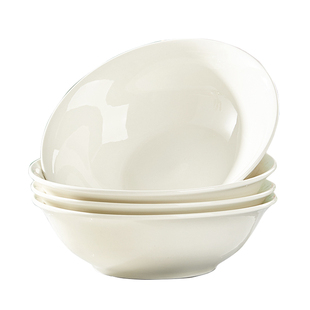 6/7/8寸纯白陶瓷斗碗扣肉碗米饭碗餐具盛菜碗汤面碗加厚早餐粥碗