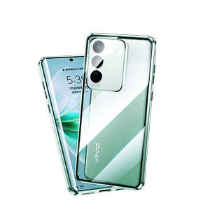 适用vivos16手机壳vivos16pro新款磁吸双面玻璃保护套vivos16的se超薄全包防摔vivi透明vovo男女创意潮牌por
