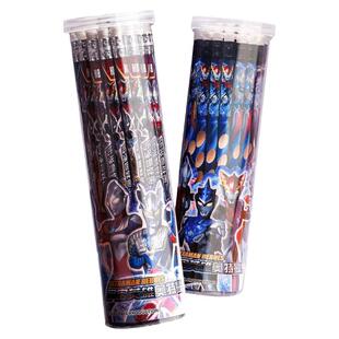 奥特曼铅笔男孩小学生专用一年级幼儿园二年级学生初学者洞洞笔2b考试练字hb文具套装儿童2比粗杆无铅粗杆笔