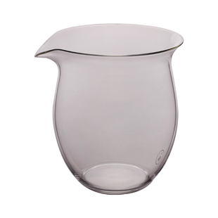 八布全透明玻璃公道杯无耳公杯手握茶盅分茶器无把茶海功夫茶具