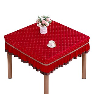 正方形电炉罩套全自动麻将机罩四方茶几餐桌罩烤火炉桌子罩防尘罩