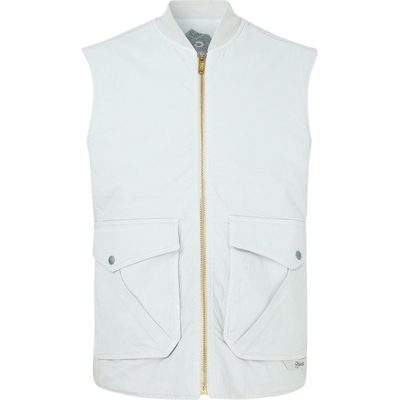 【折扣】OBJECTS IV LIFE男印花棉质混纺工装马甲背心