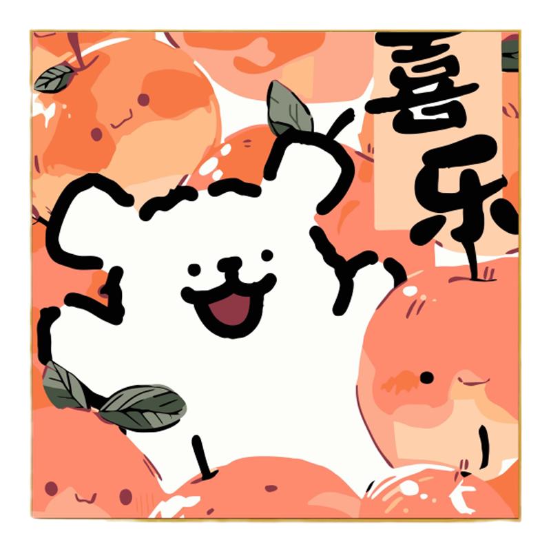 新款线条小狗十字绣diy儿童手十字绣套件