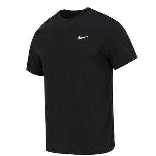 NIKE耐克男子速干短袖黑色跑步训练运动服休闲透气T恤半袖DV9840