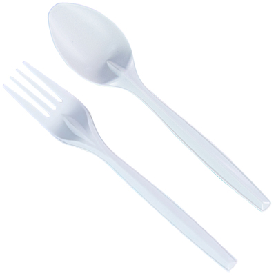 一次性勺叉组合长17cm加厚可降解