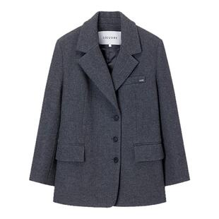 loeuvre简约通勤羊毛大衣女毛呢西装外套百搭25秋冬新品 SW5WJ412