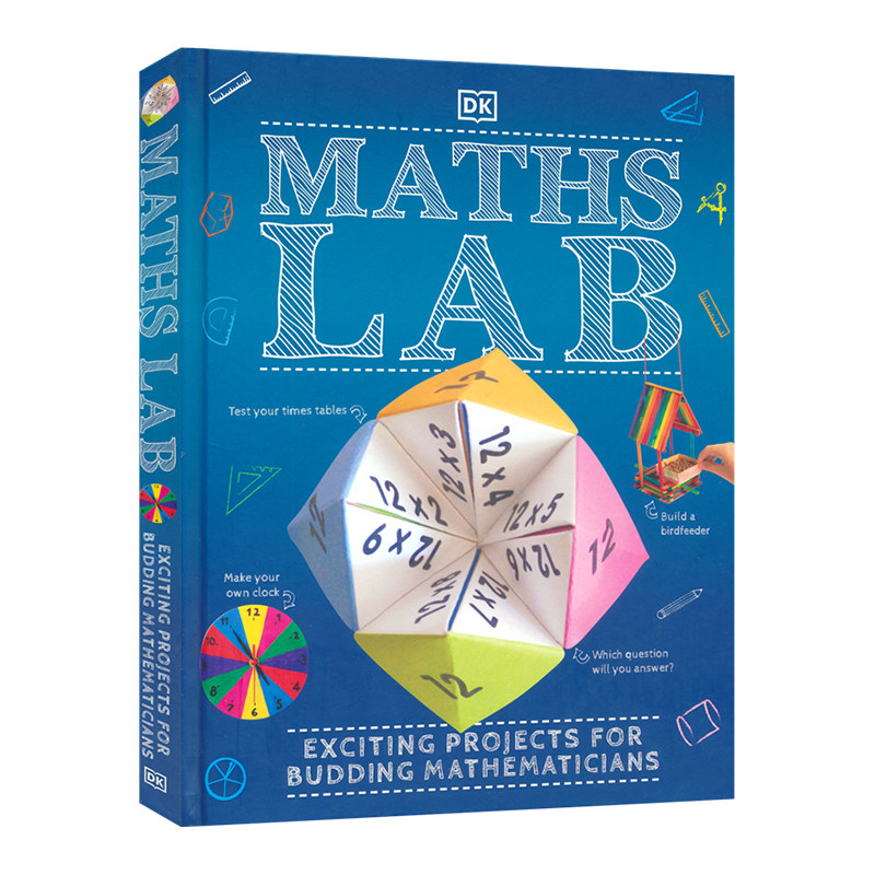 DK Maths Lab Exciting Projects for Budding Mathematicians 数学实验室 数字运算 形状几何 测量比例 STEM主题 英文原版图书