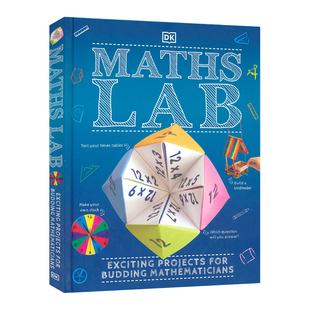 DK Maths Lab Exciting Projects for Budding Mathematicians 数学实验室 数字运算 形状几何 测量比例 STEM主题 英文原版图书