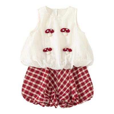 女童夏套装女宝宝漂亮的衣服夏季