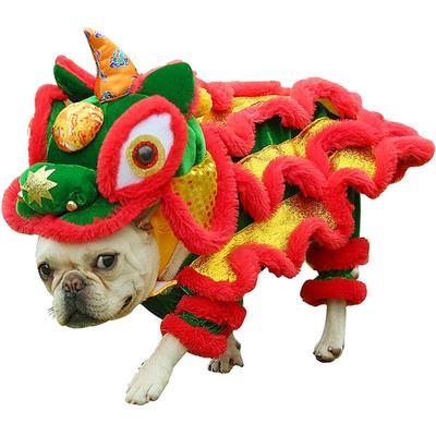 狗狗舞狮衣服猫咪舞狮子