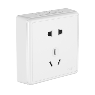 明装开关插座1C明装一开二开三开五孔16安空调电视电脑带明盒插